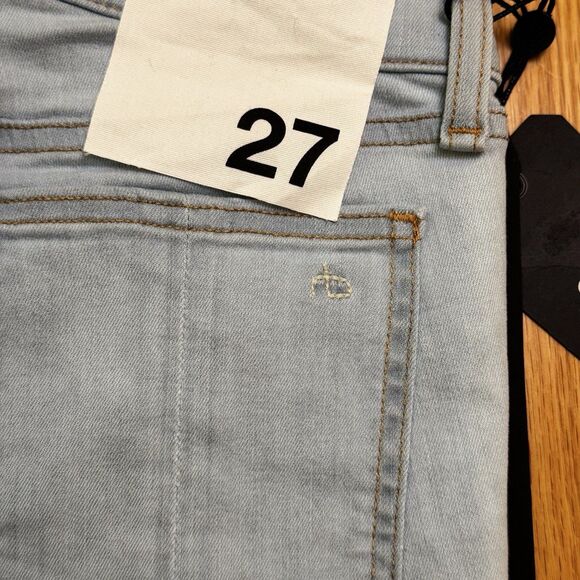 Rag & Bone Women's Dre Skinny Jeans Clean Chaseys Blue Light Mid Denim 27 NWT - Picture 14 of 16